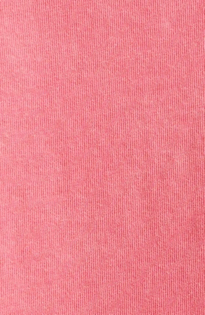 Alexander Wang T Shrunken Cotton Logo Tee In Soft Cherry