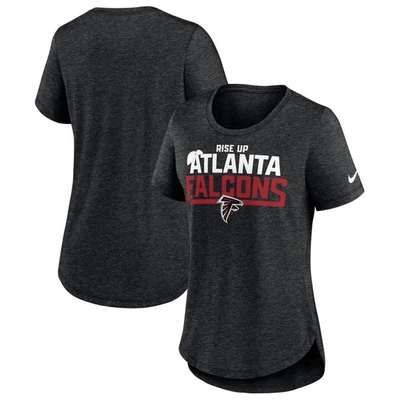 Shop Nike Heather Black Atlanta Falcons Local Fashion Tri-blend T-shirt