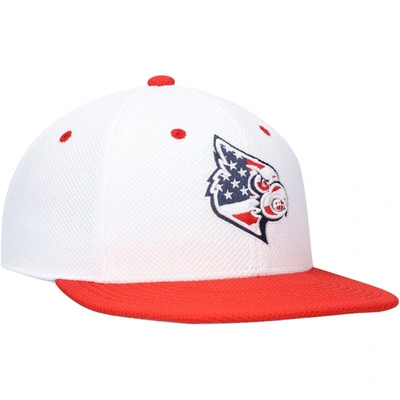 Shop Adidas Originals Adidas White Louisville Cardinals On-field Baseball Fitted Hat