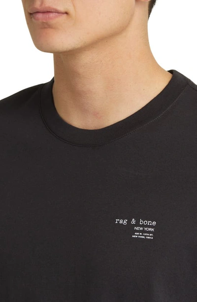 Shop Rag & Bone Logo T-shirt In Black