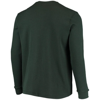 Shop Dunbrooke Green New York Jets Logo Maverick Thermal Henley Long Sleeve T-shirt