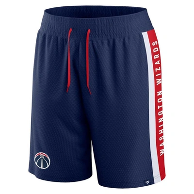 Shop Fanatics Branded Navy Washington Wizards Referee Iconic Mesh Shorts