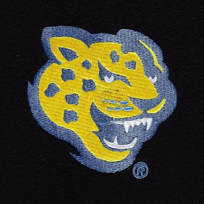 Shop Fisll Black Southern University Jaguars Puff Print Sliced Pullover Hoodie