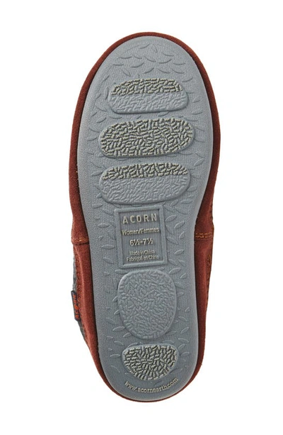 Shop Acorn Slouch Slipper Boot In Charcoal Faux Fur