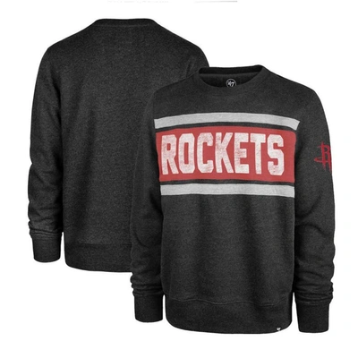 Shop 47 ' Heather Black Houston Rockets Tribeca Emerson Pullover Sweatshirt