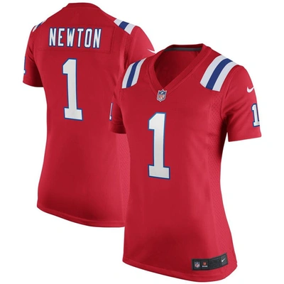 Shop Nike Cam Newton Red New England Patriots Alternate Game Jersey