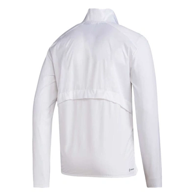 Shop Adidas Originals Adidas White Washington Huskies Sideline Aeroready Raglan Sleeve Quarter-zip Jacket