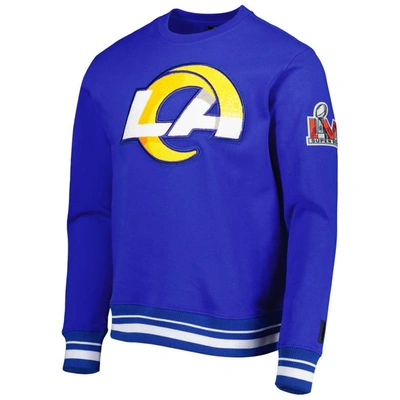 Shop Pro Standard Royal Los Angeles Rams Mash Up Pullover Sweatshirt