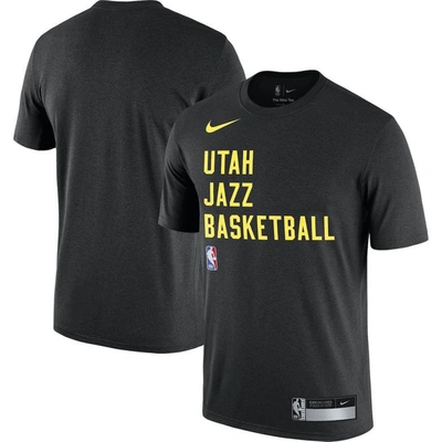 Shop Nike Black Utah Jazz 2023/24 Sideline Legend Performance Practice T-shirt