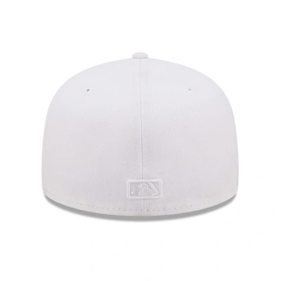 Shop New Era Colorado Rockies White On White 59fifty Fitted Hat