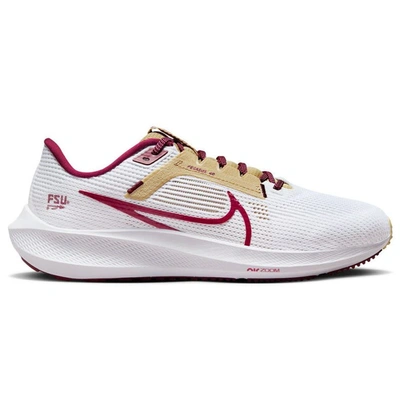 Shop Nike Unisex   White Florida State Seminoles Zoom Pegasus 40 Running Shoe