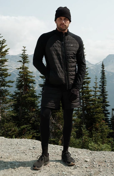 Shop Rhone Alpine Insulated Water Resistant Active Jacket In Black