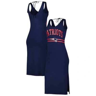 Shop G-iii 4her By Carl Banks Navy New England Patriots Training V-neck Maxi Dress