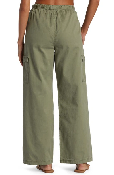 Shop Roxy Precious Cargo Pants In Deep Lichen Green