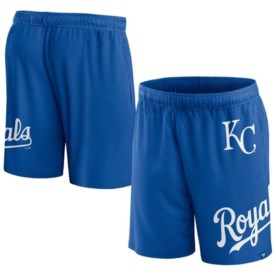 Shop Fanatics Branded  Royal Kansas City Royals Clincher Mesh Shorts