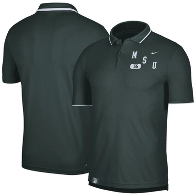 Shop Nike Green Michigan State Spartans Wordmark Performance Polo