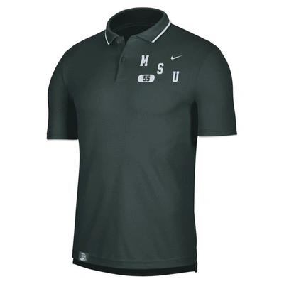 Shop Nike Green Michigan State Spartans Wordmark Performance Polo