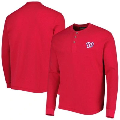 Shop Dunbrooke Washington Nationals Red Maverick Long Sleeve T-shirt