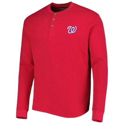 Shop Dunbrooke Washington Nationals Red Maverick Long Sleeve T-shirt