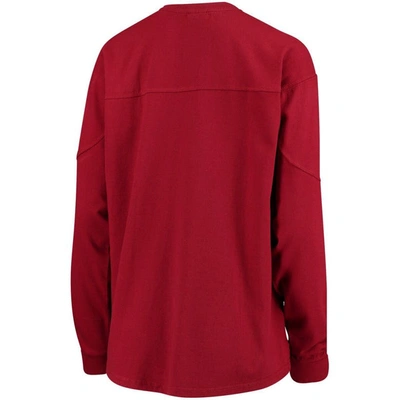 Shop Pressbox Crimson Oklahoma Sooners Edith Long Sleeve T-shirt