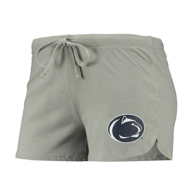 Shop Concepts Sport Navy/gray Penn State Nittany Lions Raglan Long Sleeve T-shirt & Shorts Sleep Set