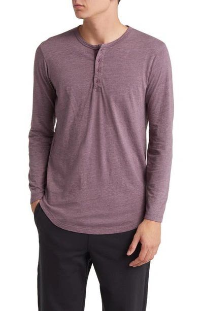 Shop Goodlife Long Sleeve Henley In Ephemera