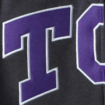 Shop Stadium Athletic Youth Charcoal Tcu Horned Frogs Applique Arch & Logo Full-zip Hoodie