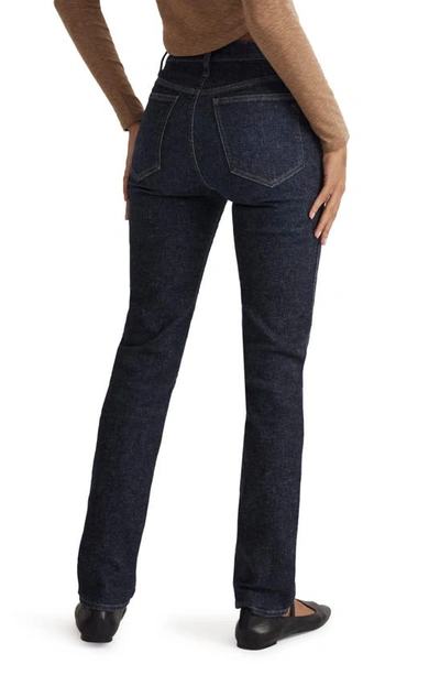 Shop Madewell Mid Rise Stovepipe Jeans In Dalesford Wash