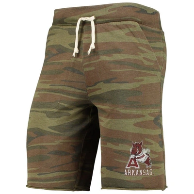 Shop Alternative Apparel Camo  Arkansas Razorbacks Victory Lounge Shorts