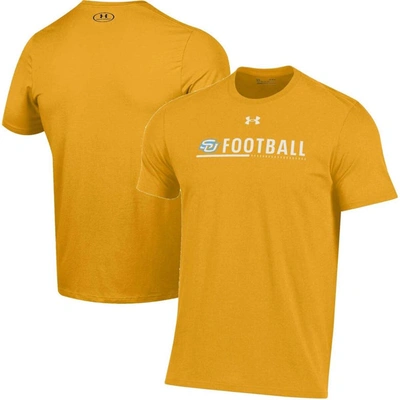 Shop Under Armour Gold Southern University Jaguars 2022 Sideline Football Performance Cotton T-shirt