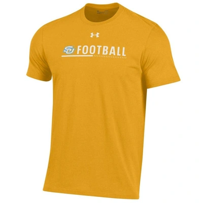 Shop Under Armour Gold Southern University Jaguars 2022 Sideline Football Performance Cotton T-shirt