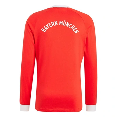 Shop Adidas Originals Red Bayern Munich Energy Drop '70s Long Sleeve Jersey