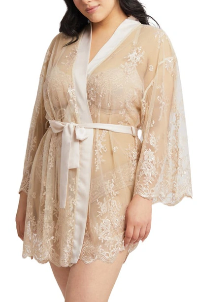 Shop Rya Collection Darling Lace Wrap In Champagne