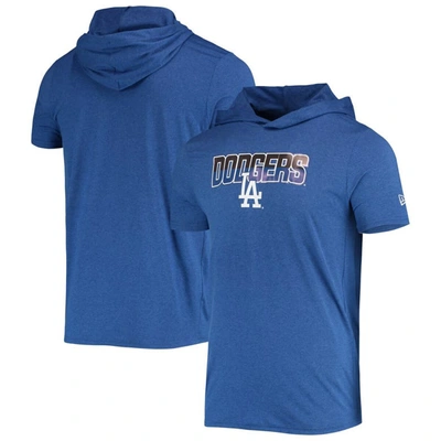 Shop New Era Heathered Royal Los Angeles Dodgers Hoodie T-shirt In Heather Royal