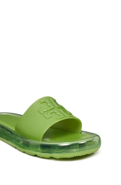 Shop Tory Burch Bubble Jelly Slide Sandal In Peridot