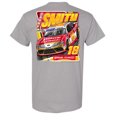 Shop Joe Gibbs Racing Team Collection Gray Sammy Smith 2023 #18 Pilot/flying J T-shirt