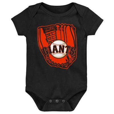 Shop Outerstuff Newborn & Infant Orange/black/white San Francisco Giants Minor League Player Three-pack Bodysuit Set