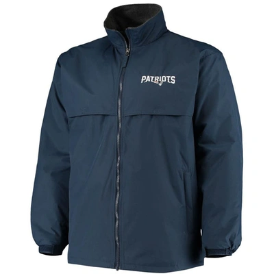 Shop Dunbrooke Navy New England Patriots Triumph Fleece Full-zip Jacket