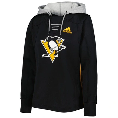 Shop Adidas Originals Adidas Black Pittsburgh Penguins Skate Lace Primeblue Team Pullover Hoodie