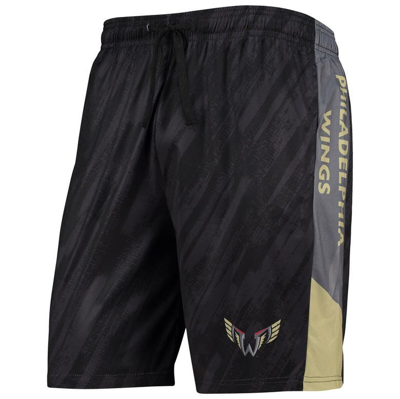 Shop Foco Black Philadelphia Wings Static Mesh Shorts