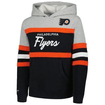 Shop Mitchell & Ness Youth  Gray Philadelphia Flyers Head Coach Pullover Hoodie