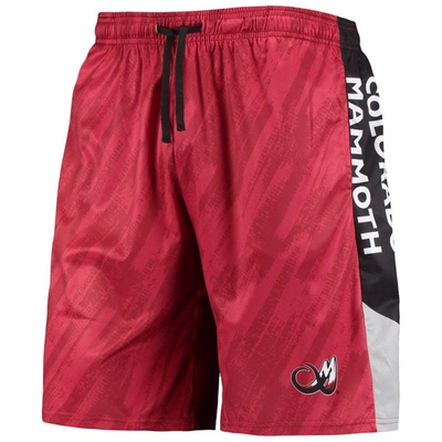Foco Red Colorado Mammoth Static Mesh Shorts In Red