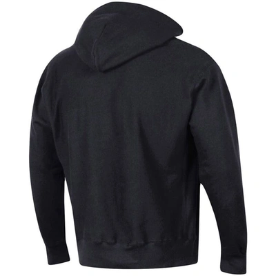 Champion Black Ohio State Buckeyes Vault Logo Reverse Weave Pullover Hoodie In Black