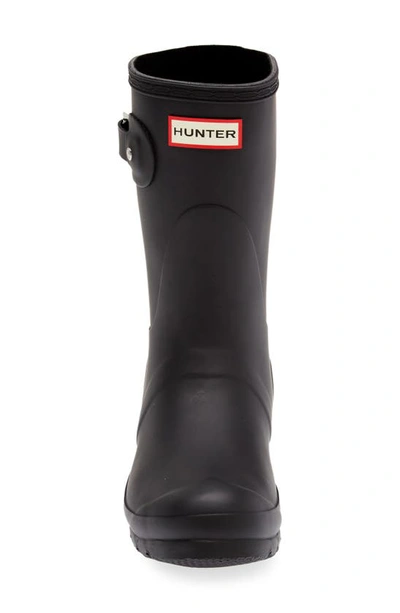 Shop Hunter Original Short Waterproof Rain Boot In Black Matte