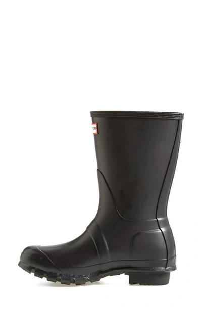 Shop Hunter Original Short Waterproof Rain Boot In Black Matte