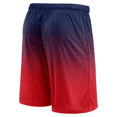 Shop Fanatics Branded Navy/red New England Patriots Ombre Shorts