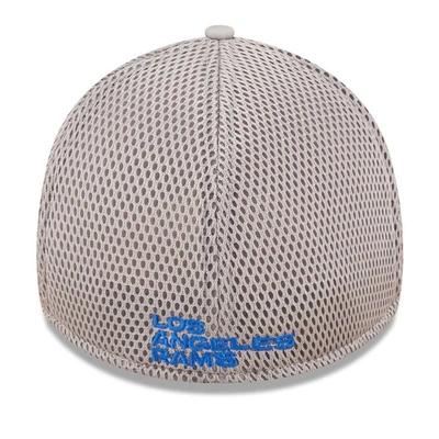 Shop New Era Gray Los Angeles Rams Team Neo 39thirty Flex Hat