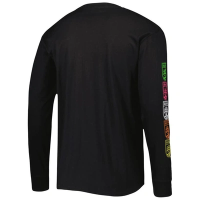 Shop Mitchell & Ness Black Austin Fc Papel Picado Long Sleeve T-shirt
