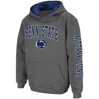 Shop Colosseum Youth  Charcoal Penn State Nittany Lions 2-hit Team Pullover Hoodie