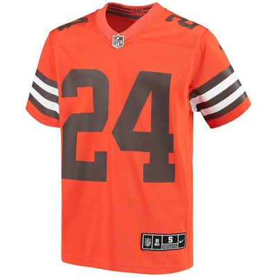 Shop Nike Youth  Nick Chubb Orange Cleveland Browns Inverted Team Game Jersey